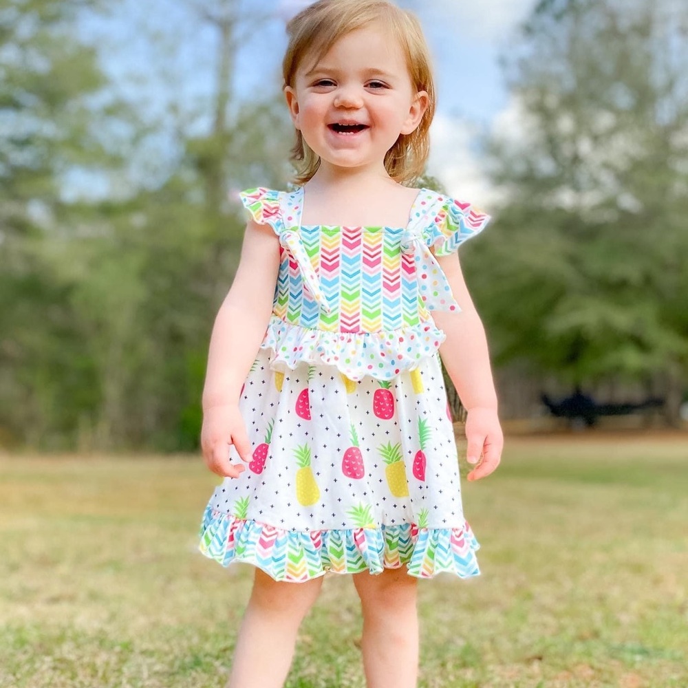 Bright and fruity pineapple 🍍 dress